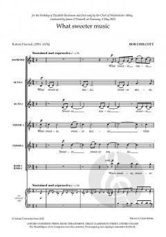 What Sweeter Music von Bob Chilcott (Download) 