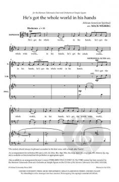 He's Got The Whole World In His Hands von Mack Wilberg (Download) 