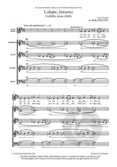 Lulajze, Jezuniu (Lullaby, Jesus Child) von Bob Chilcott (Download) 