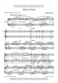 Music To Hear von Bob Chilcott (Download) 
