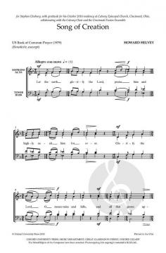 Song of Creation von Howard Helvey (Download) 
