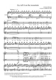 Go, tell it on the mountain von John Rutter (Download) 