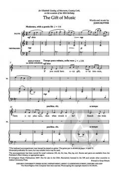 The Gift of Music von John Rutter (Download) 