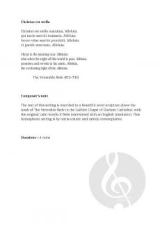 Christus est stella von Will Todd (Download) 