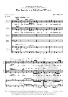 The Rose In The Middle Of Winter von Bob Chilcott (Download) 