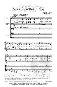 Down To The River To Pray von Mack Wilberg (Download) 