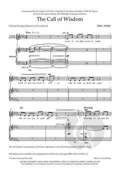 The Call of Wisdom von Will Todd (Download) 