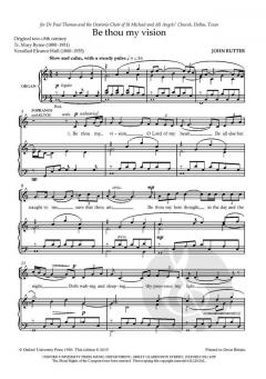 Be thou my vision von John Rutter (Download) 