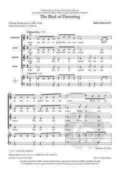The Bird of Dawning von Bob Chilcott (Download) 