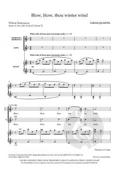 Blow, blow, thou winter wind von Sarah Quartel (Download) 