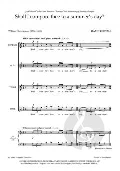 Shall I compare thee to a summer's day? von David Bednall (Download) 