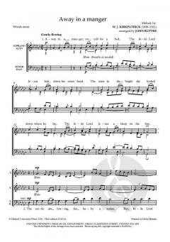 Away in a manger von John Rutter (Download) 