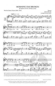 Morning Has Broken von John Rutter (Download) 