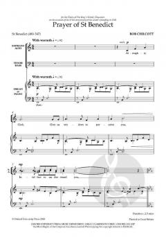 Prayer of St Benedict von Bob Chilcott (Download) 