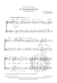 A Clare Benediction von John Rutter (Download) 