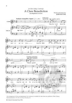 A Clare Benediction von John Rutter (Download) 