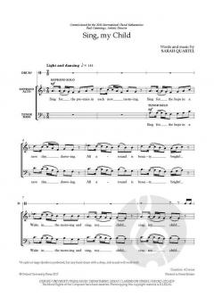 Sing, my Child von Sarah Quartel (Download) 