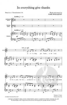 In everything give thanks von Gary Hallquist (Download) 