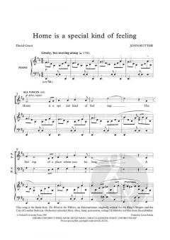 Home Is A Special Kind Of Feeling von John Rutter (Download) 