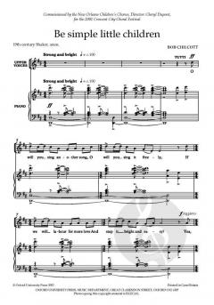 Be Simple Little Children von Bob Chilcott (Download) 
