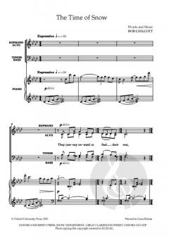 The Time of Snow von Bob Chilcott (Download) 