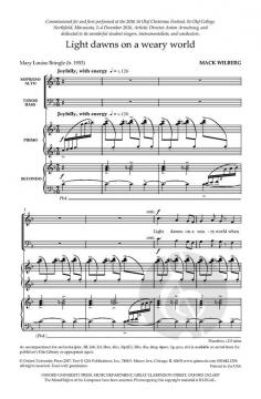 Light dawns on a weary world von Mack Wilberg (Download) 