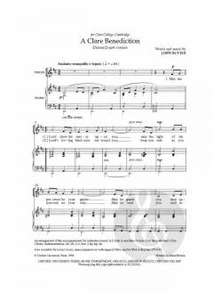 A Clare Benediction von John Rutter (Download) 