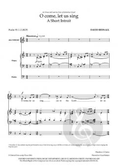 O come, let us sing von David Bednall (Download) 
