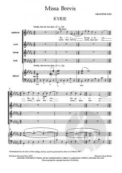 Missa Brevis von Grayston Ives (Download) 