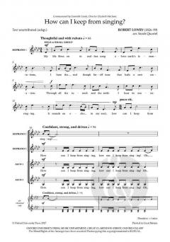 How can I keep from singing? von Sarah Quartel (Download) 