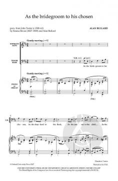 As the bridegroom to his chosen von Alan Bullard (Download) 