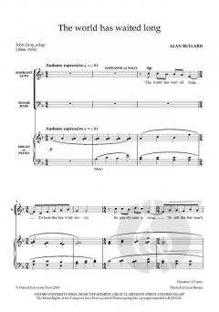 The world has waited long von Alan Bullard (Download) 