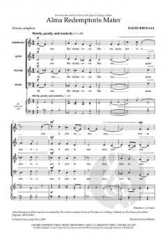 Alma Redemptoris Mater von David Bednall (Download) 