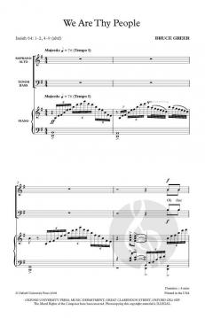 We Are Thy People von Bruce Greer (Download) 