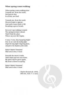 When spring comes walking von Bob Chilcott (Download) 