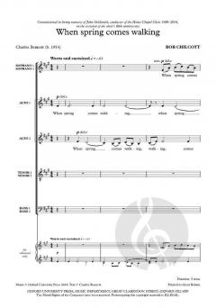 When spring comes walking von Bob Chilcott (Download) 