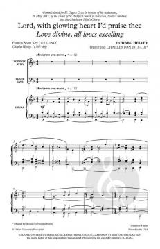 Lord, with glowing heart I'd praise thee von Howard Helvey (Download) 