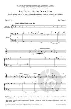 The Dove And The Olive Leaf von Bob Chilcott (Download) 