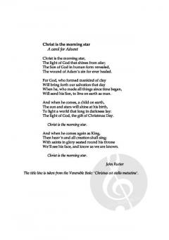 Christ is the morning star von John Rutter (Download) 