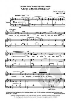 Christ is the morning star von John Rutter (Download) 