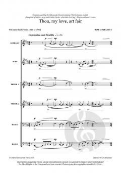 Thou, my love, art fair von Bob Chilcott (Download) 