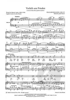 Verleih uns Frieden von Felix Mendelssohn Bartholdy (Download) 