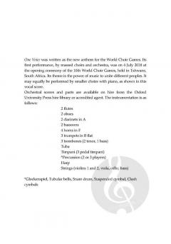 One Voice von John Rutter (Download) 