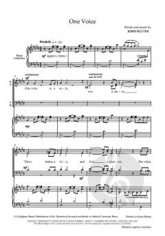 One Voice von John Rutter (Download) 