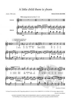 A little child there is yborn von Malcolm Archer (Download) 