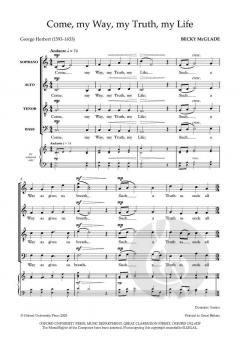 Come, my Way, my Truth, my Life von Becky McGlade (Download) 