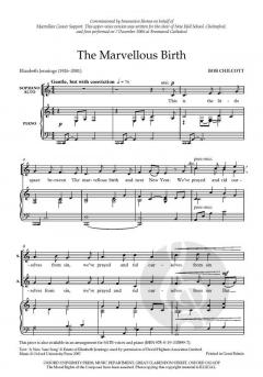 The Marvellous Birth von Bob Chilcott (Download) 