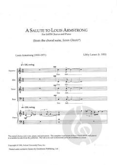 A Salute to Louis Armstrong von Libby Larsen (Download) 