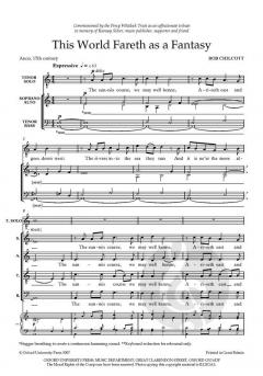 This World Fareth As A Fantasy von Bob Chilcott (Download) 