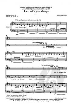 I Am With You Always von John Rutter (Download) 